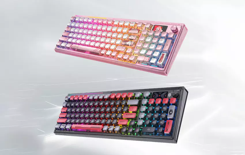 nubia hat die Red Magic Mechanical Keyboard 1S mit einem 1,47″-Bildschirm, RGB-Hintergrundbeleuchtung, 4000mAh-Akku und drei Anschlussmodi vorgestellt
