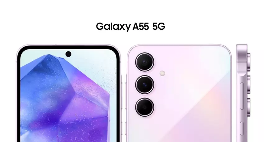 Samsung Galaxy A55 hat sich in Live-Insider-Fotos aufgetaucht