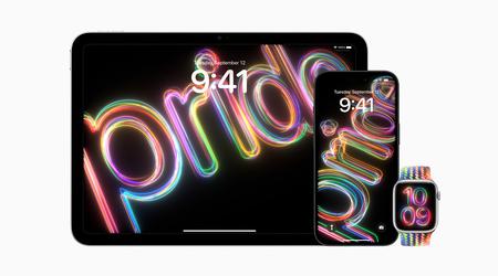 Apple hat ein fluoreszierendes 2024 Pride Edition-Armband und -Zifferblatt für die Apple Watch angekündigt