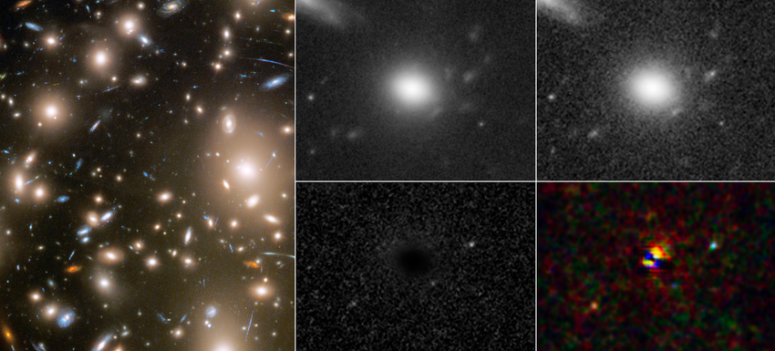 Hubble hat eine Supernova-Explosion fotografiert, die sich vor mehr als 11 Milliarden Jahren ereignet hat