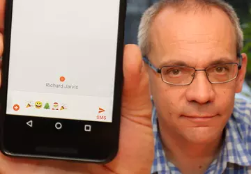 Die weltweit erste SMS, versandt 1992, ...