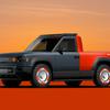 Schiefer-Elektro-Pick-up-Truck in Aktion