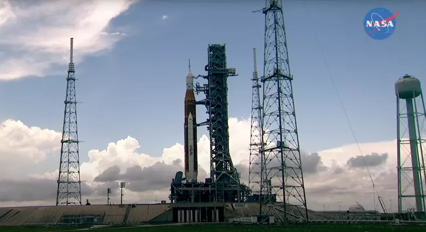 Die Mondrakete Artemis 1 der NASA steht kurz vor ihrer zweiten nassen Generalprobe