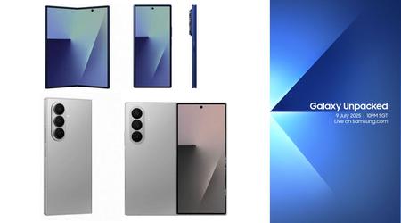 Samsung Galaxy Z Fold 7 in der offiziellen Farbpalette: fast faltenfrei, aber mit einer auffälligen Kamera