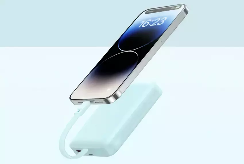 Baseus hat einen 10.000-mAh-Akku mit integriertem Kabel und drahtlosem Laden vorgestellt