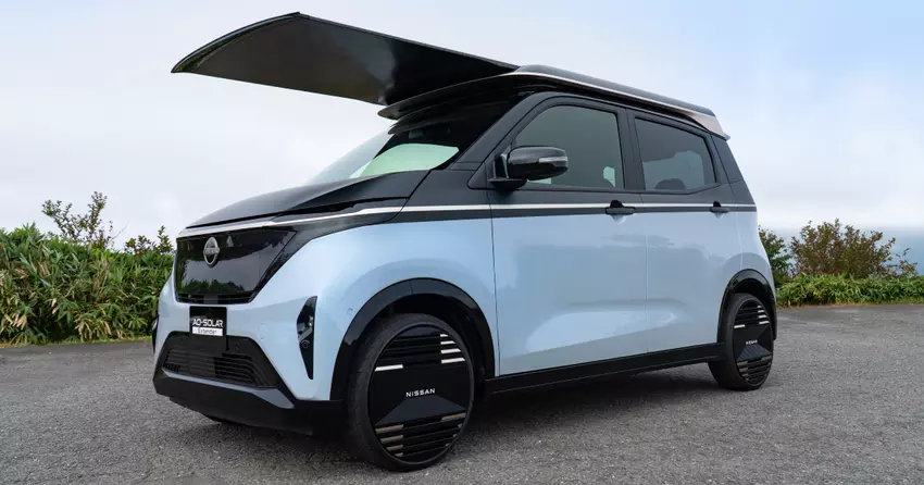 Das einziehbare Nissan-Solarmodul bietet bis zu 3000 km Reichweite pro Jahr für Elektrofahrzeuge