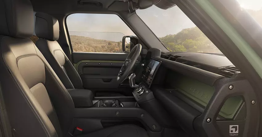 Innenraum der Land Rover Defender Trophy Edition