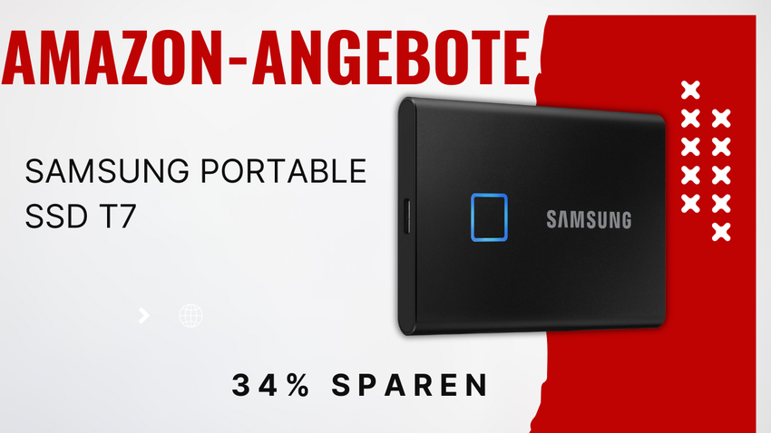 Samsung Portable SSD T7 1TB – Jetzt fast 50€ reduziert!