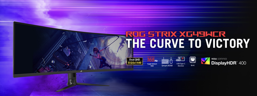 ASUS enthüllt den ROG STRIX XG49WCR Gaming-Monitor mit 49 Zoll WHQD-Display und 165Hz-Unterstützung