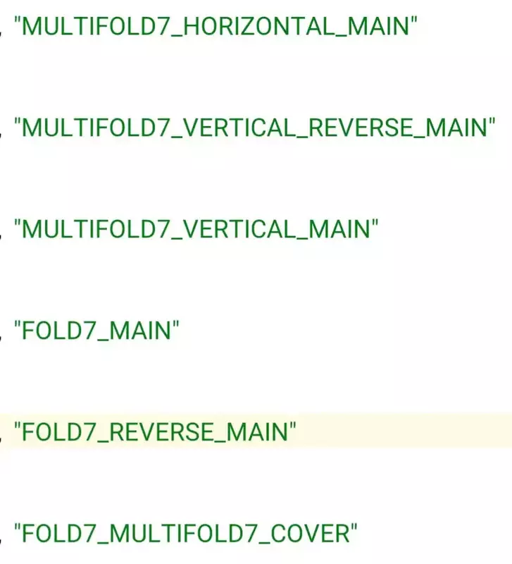 In den One UI 8-Dateien wird der Name "Multifold 7" erwähnt. Illustration: Android Authority