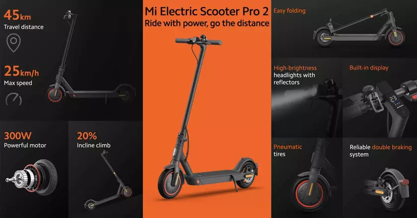 Xiaomi Mi Electric Scooter Pro 2 bester erwachsenen e-scooter