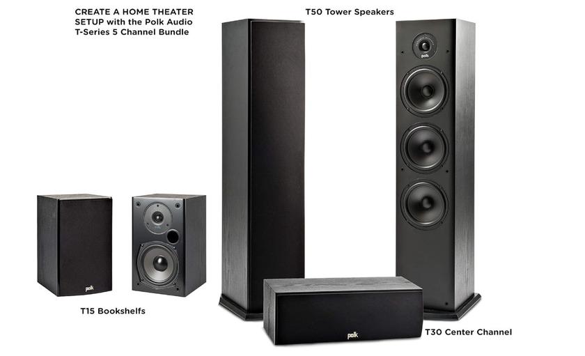 Heimkino preiswert einrichten Polk Audio T-Serie
