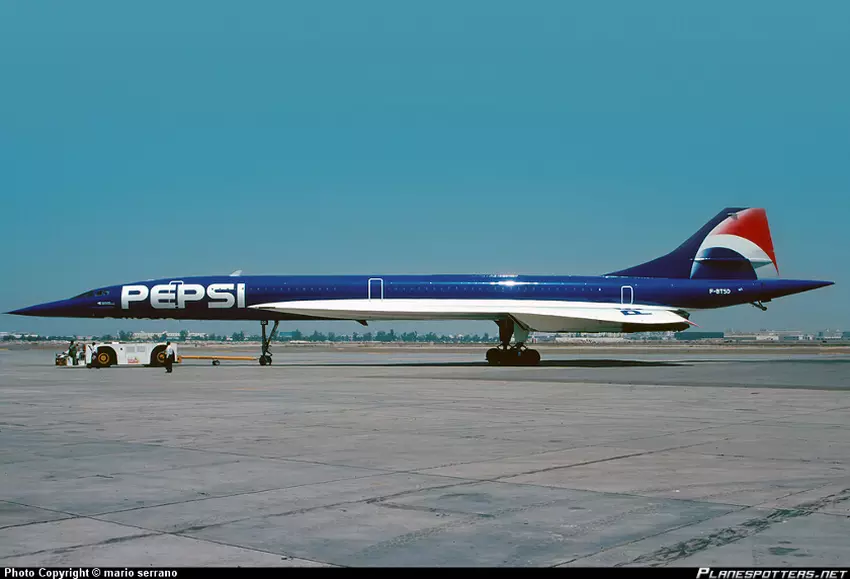 Die Pepsi-Werbung in der Concorde