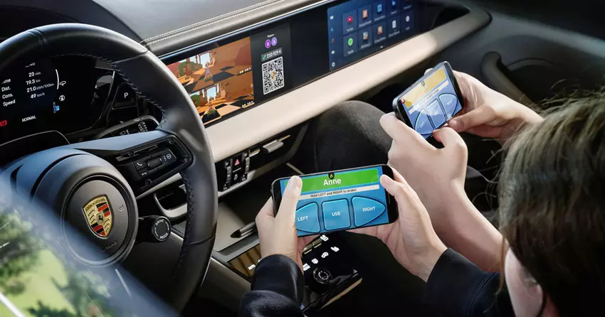 Der Porsche Macan Electric kann jetzt selbstparken und ein Gaming-Club sein