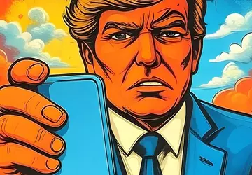 Ist ein "TrumpPhone" unterwegs? Der US-Präsident ...