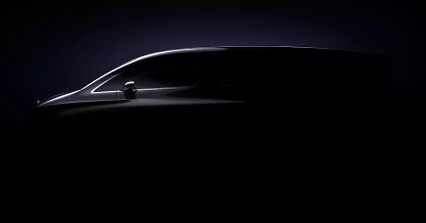 Mercedes-Benz hat den ersten Teaser seines neuen Elektro-Vans veröffentlicht