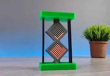 Diese digitale DIY-Sanduhr vermittelt ein Retro-Feeling ...