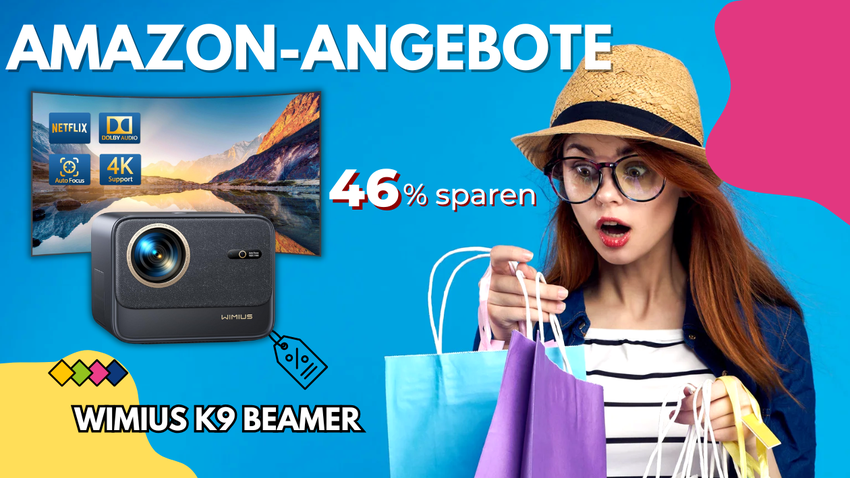 WiMiUS K9 Smart Beamer mit Netflix & 4K Support – Jetzt 229€ günstiger!