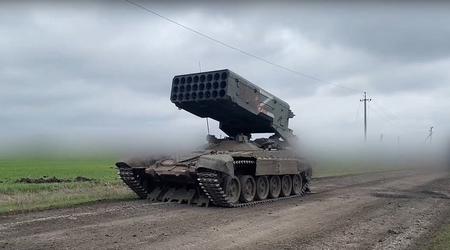 Die Russen feuerten Thermobar-Raketen aus dem schweren Flammenwerfersystem TOS-1A auf ihre eigene Infanterie ab.