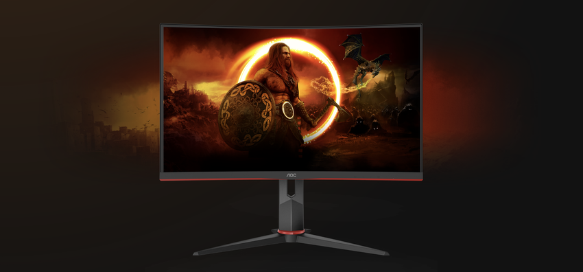 AOC AGON CG27G2S/BK: Gaming-Monitor mit gebogenem Bildschirm und 165Hz Bildwiederholrate