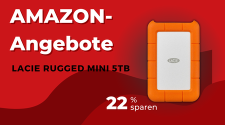 LaCie Rugged Mini 5TB Externe Festplatte – Spare 42€ zum Black Friday!