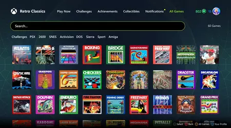 Ein unerwartetes Geschenk von Microsoft: Game Pass-Abonnenten erhielten Retro Classics, eine Sammlung von 50 klassischen Spielen, die in den 80er und 90er Jahren von Activision veröffentlicht wurden