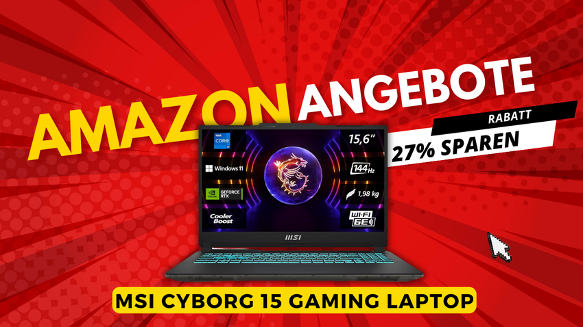 MSI Cyborg 15 Gaming Laptop mit RTX 4060 – Jetzt 350€ reduziert!