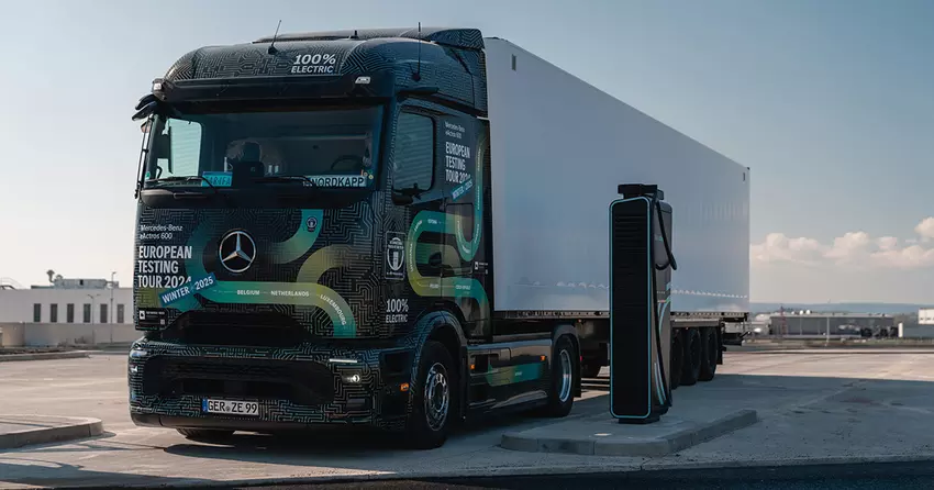 Elektro-Lkw Mercedes eActros 600 strebt Guinness-Rekord an