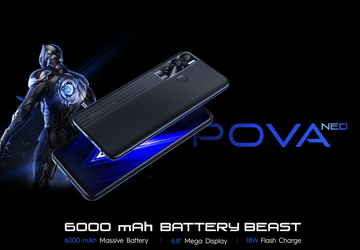 Tecno Pova Neo: Budget-Smartphone mit 6000-mAh-Akku, ...
