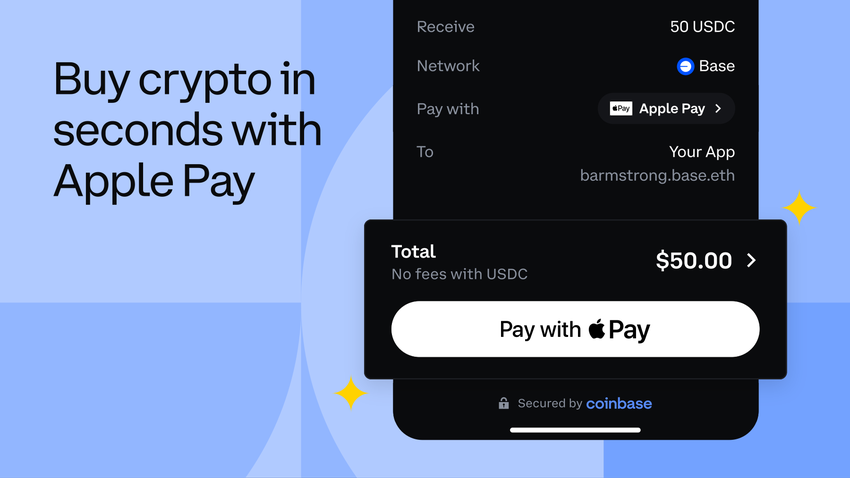 Jetzt können Sie Kryptowährungen über Apple Pay auf der Coinbase-Plattform kaufen