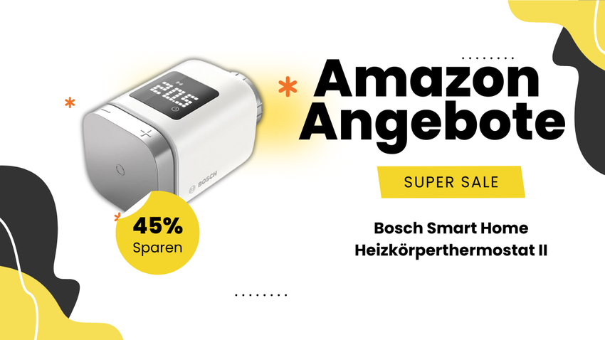 Bosch Smart Home Heizkörperthermostat II – Black Friday Rabatt von 36€!