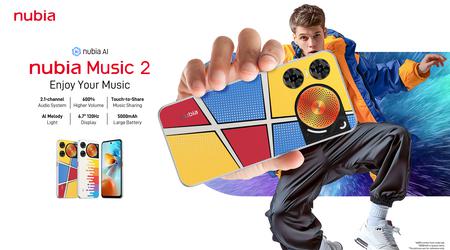 ZTE hat das neue Musik-Smartphone Nubia Music 2 mit drei Breitband-Lautsprechern und DTS:X Ultra-Unterstützung vorgestellt