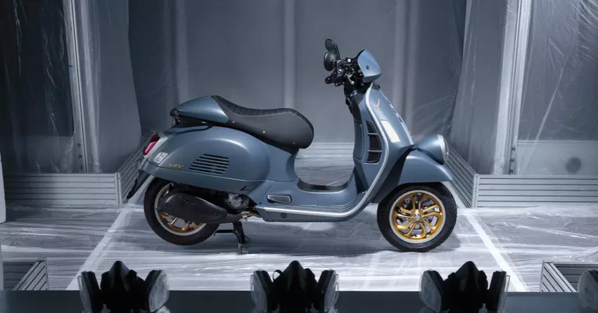 Die Vespa Officina 8 erinnerte an die frühen Jahre des italienischen Rollermachers