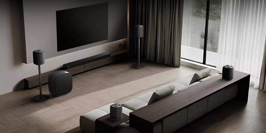 Abbildung des modularen Audiosystems LG Sound Suite