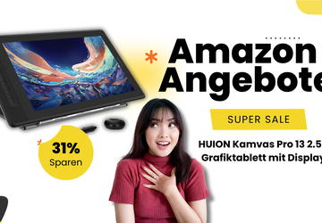 HUION Kamvas Pro 13 2.5K Grafiktablett ...