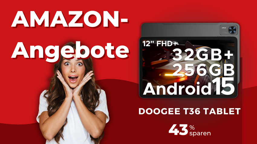 DOOGEE T36 Android 15 Tablet – Massive 150€ Preisreduktion bei Amazon!