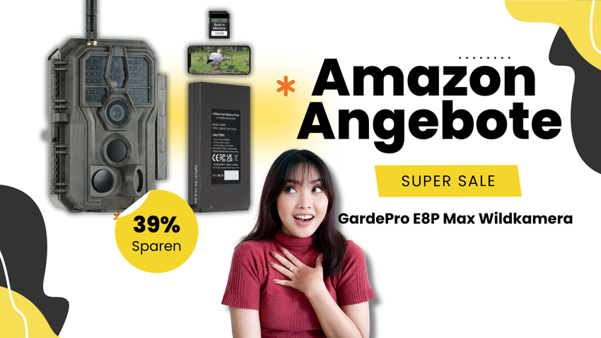 GardePro E8P Max Wildkamera – Sensationelle 63€ Ersparnis jetzt verfügbar!