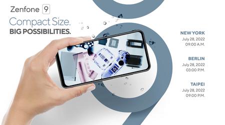 Compact Flaggschiff ASUS Zenfone 9 mit einem Bildschirm bei 120 Hz, IP68-Schutz und ein Chip Snapdragon 8 + Gen 1 enthüllt 28. Juli