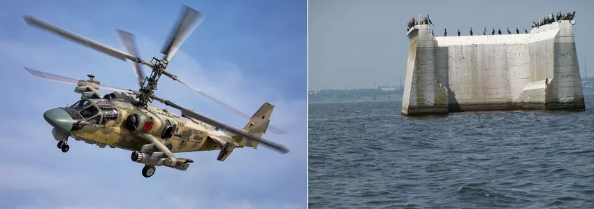 Das russische Fernsehen zeigte unter dem Deckmantel eines Berichts über die Zerstörung der ukrainischen Landungstruppen ein Video von Angriffen auf die Brücke, die 1944 von deutschen Soldaten untergraben worden war