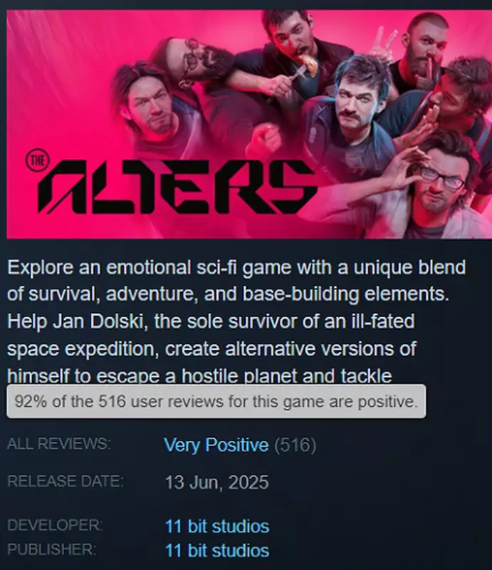 Screenshot des Spiels The Alters