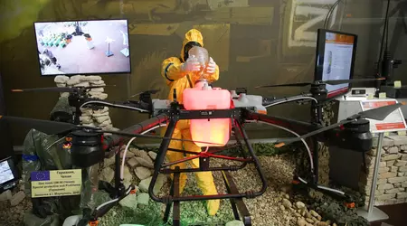 Russen behaupten, die Agrardrohne DJI Agras T30 sei eine amerikanische Kampfdrohne mit chemischen Waffen aus einem ukrainischen Biolabor