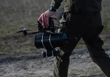 Das ukrainische Verteidigungsministerium führte eine Demonstration ...