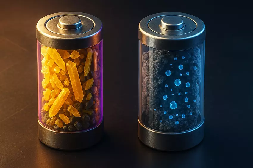 Illustratives Bild einer Lithium-Schwefel-Batterie