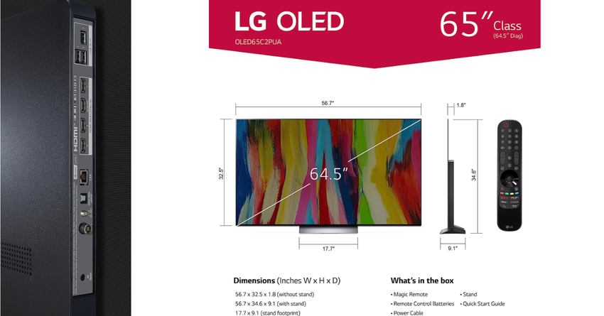 LG C2 OLED evo Smart TV bester fernseher für ältere erwachsene