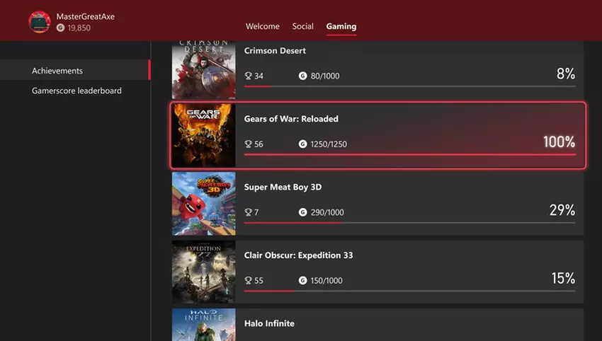 Erfolge in Xbox