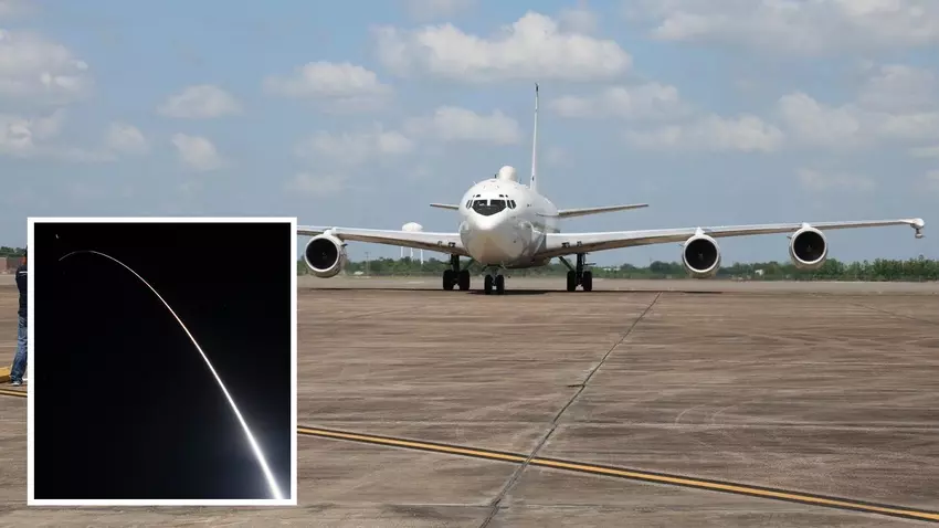 US startet Minuteman III ICBM mit Testsprengkopf unter Verwendung des E-6B Mercury Weltuntergangsflugzeugs