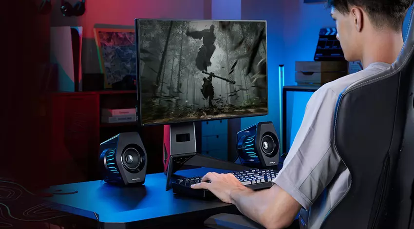 Edifier G2000 Pro - ein leistungsstarker Acryl-Lautsprecher mit RGB-Beleuchtung