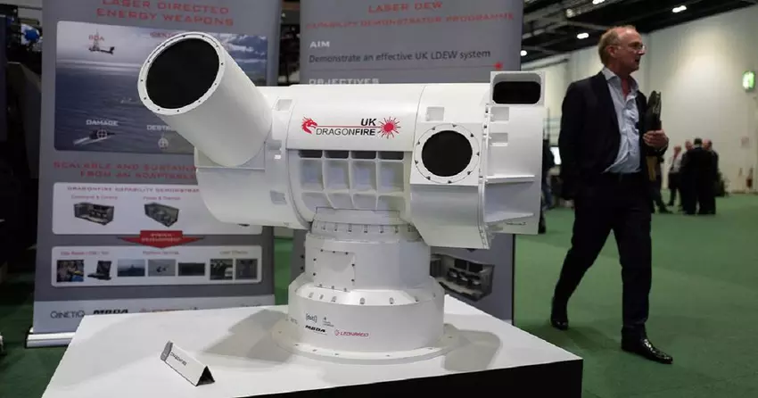 Großbritannien testete eine leistungsstarke DragonFire-Laserwaffe zur Abwehr von Drohnen und Raketen