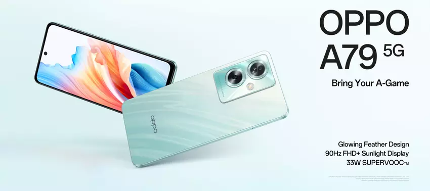 OPPO A79 5G: 90Hz Display, MediaTek Dimensity 6020 Chip, 50 MP Kamera und 5.000 mAh Akku mit 33W Ladeleistung