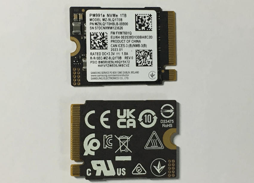 Samsung PM991a ssd für steam deck